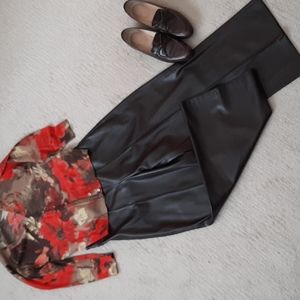 ZARA faux leather pants